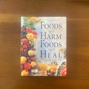Vintage Hardback Cookbook, "Foods That Harm Foods That Heal" by Reader's Digest